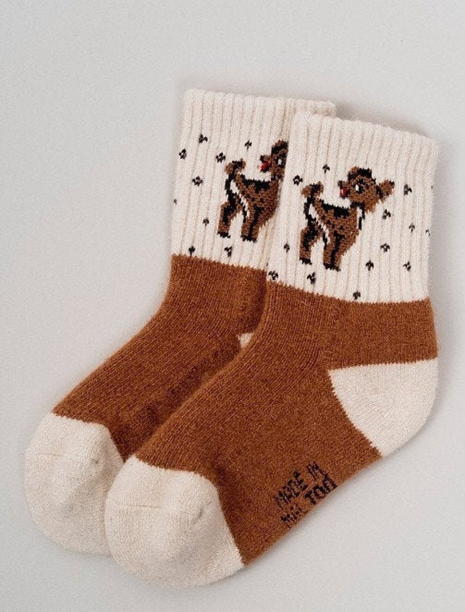 Mongolian Sheep Wool Socks for newborns/Winter childrens | Etsy