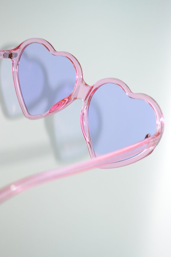 Heart Shaped Sunglasses - Pink and Lilac - Lolita… - image 2