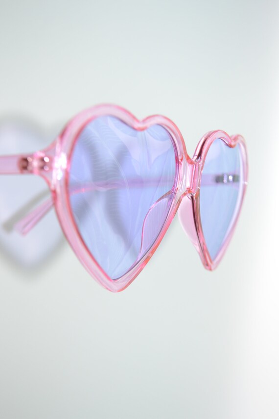 Heart Shaped Sunglasses - Pink and Lilac - Lolita… - image 6