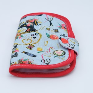 Handmade Needle Book: Sewing Travel Kit, Embroidery Accessory sewing theme