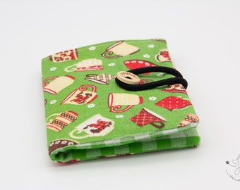Handmade Tea Bag Wallet: Travel Tea Holder with 4 Pockets