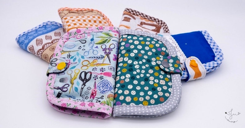 Handmade Needle Book: Sewing Travel Kit, Embroidery Accessory image 1