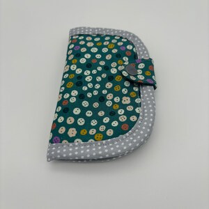Handmade Needle Book: Sewing Travel Kit, Embroidery Accessory colorful buttons