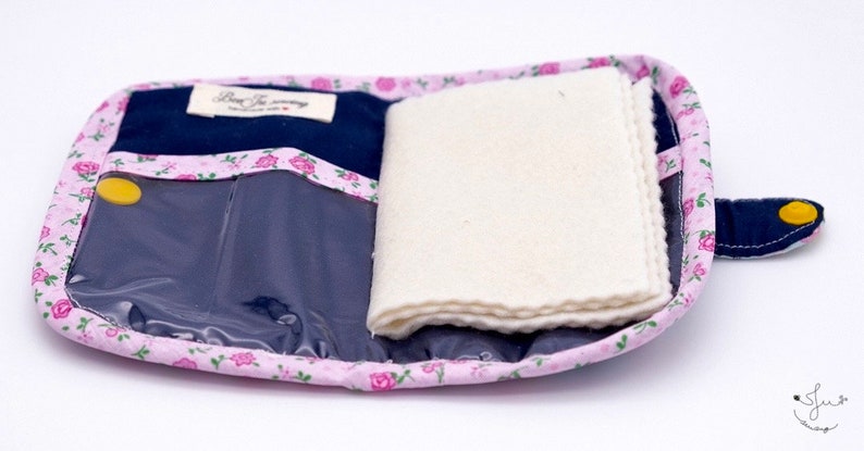 Handmade Needle Book: Sewing Travel Kit, Embroidery Accessory image 8