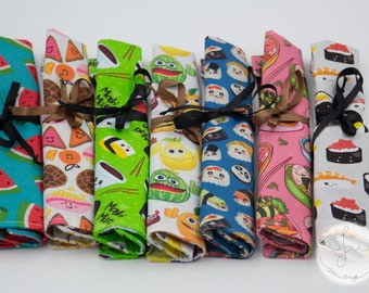 Handmade Travel Cutlery Case: Washable Picnic Cutlery Wrap