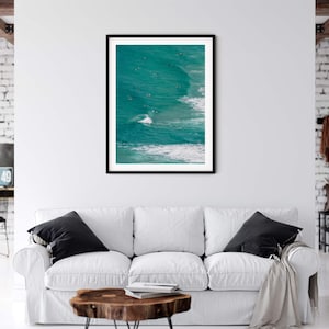 Lucky One, Aerial Photography, Large Wall Art, Fine Art, Ocean Aerial, Surf Aerial, Turquoise Wall Art, Home Decor, Ocean, Australia, Surf