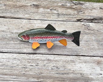 8 inch Rainbow Trout BenzieJo Fish Decoy