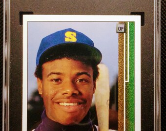 ken griffey jr card etsy ken griffey jr card