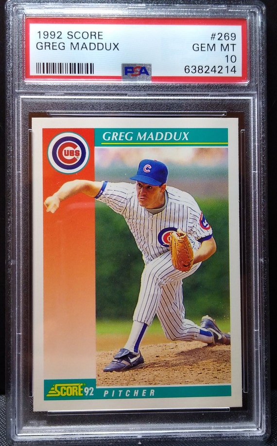 1992 Score #269 Greg Maddux Chicago Cubs PSA 10 Gem Mint - Etsy