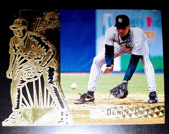 1996 Topps Laser Baseball Derek Jeter Rookie New York Yankees #82