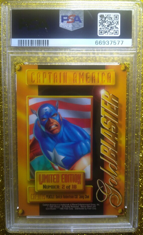 1995 Marvel Metal Captain America Gold