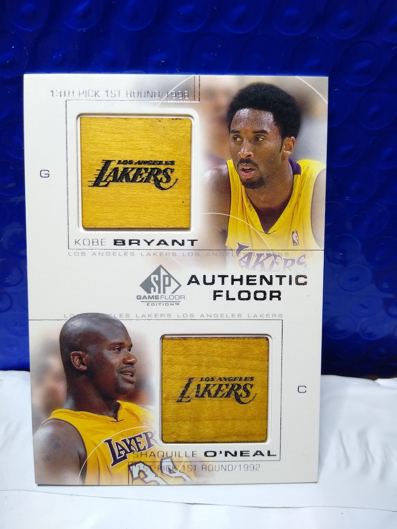 2001 Upper Deck Basketball Double Relic Kobe Bryant Shaquille - Etsy