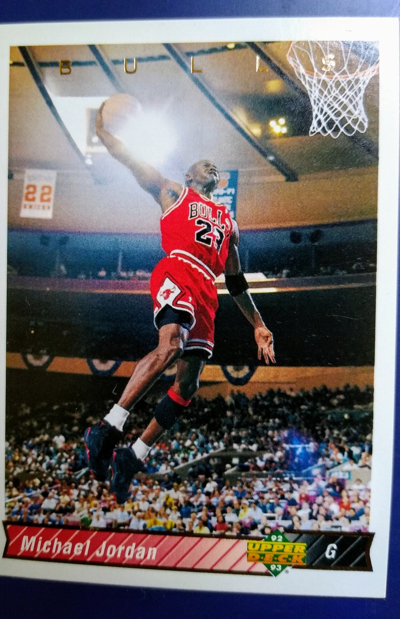 1995 Upper Deck Basketball Michael Jordan 23 Great Action | Etsy