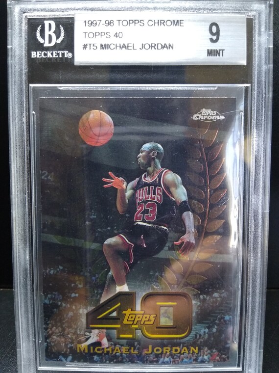 1997-1998 Topps Chrome 40 Michael Jordan T5 Chicago Bulls - Etsy 1997-1998 Topps Chrome 40 Michael Jordan T5 Chicago Bulls - Etsy