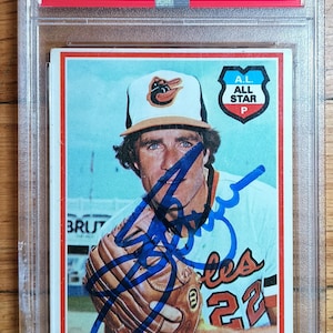 1978 Topps #160 Jim Palmer PSA authentic autograph Baltimore Orioles