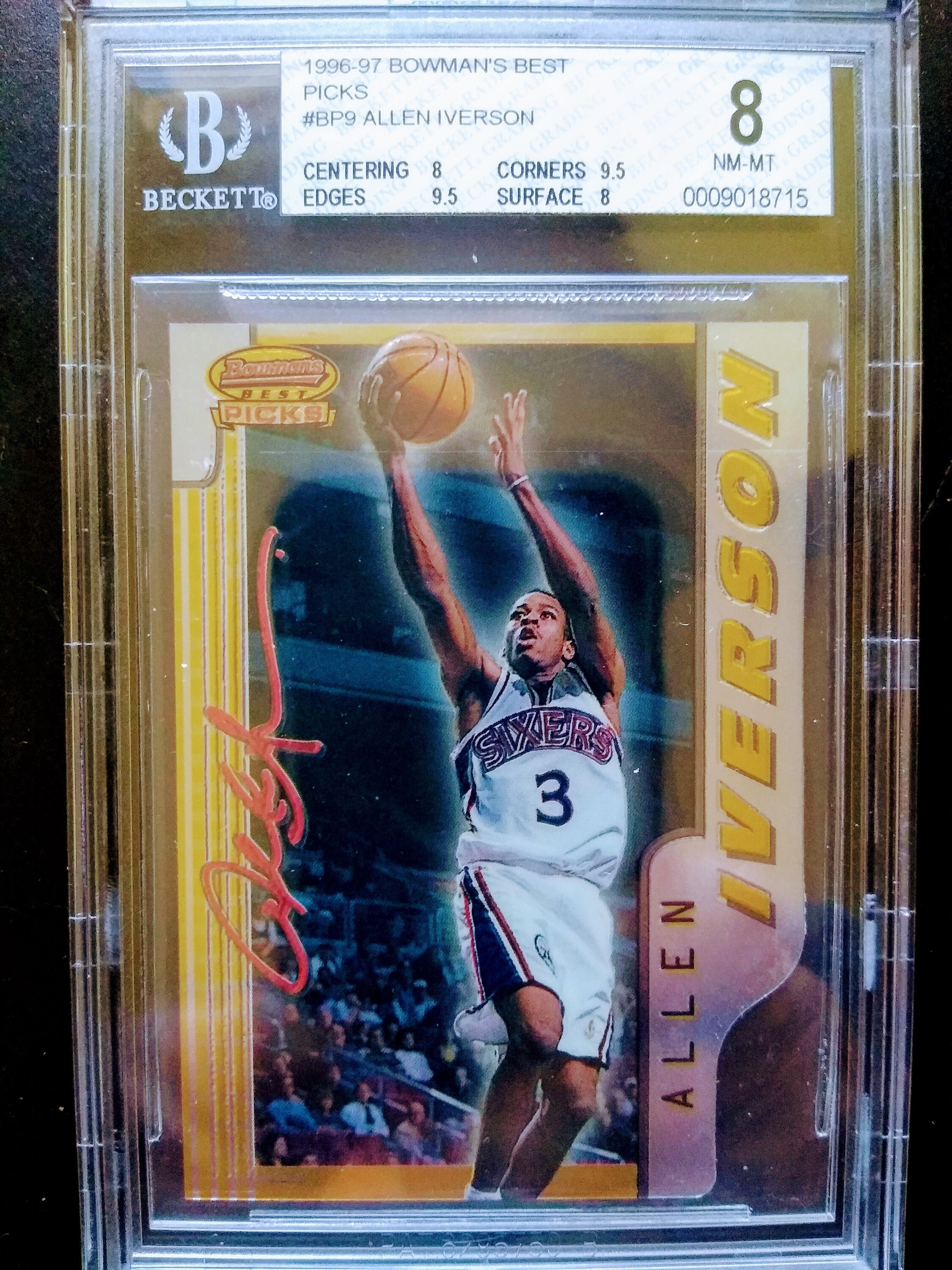 1996 Bowman's Best Allen Iverson Die Cut Rookie - Etsy Singapore