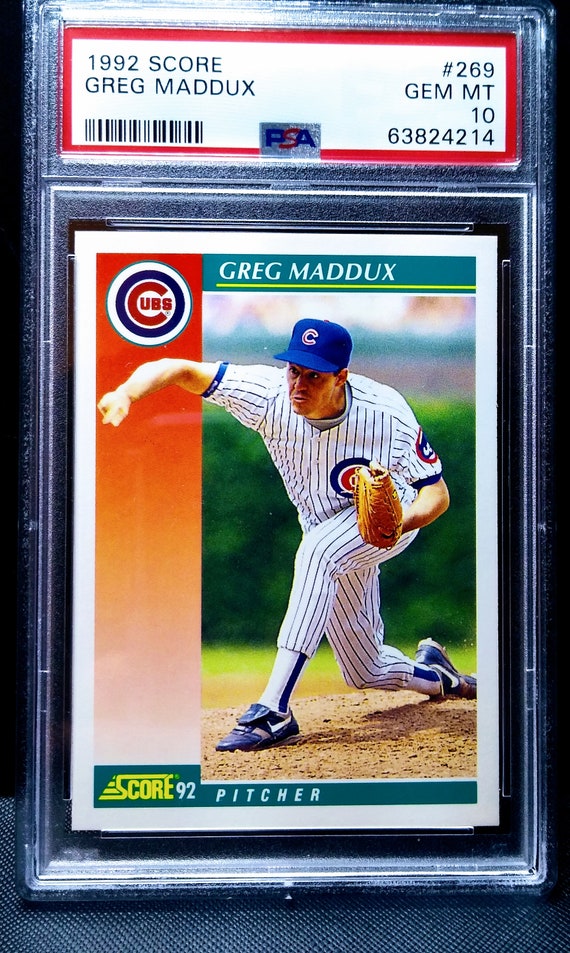 1992 Score #269 Greg Maddux Chicago Cubs PSA 10 Gem Mint - Etsy