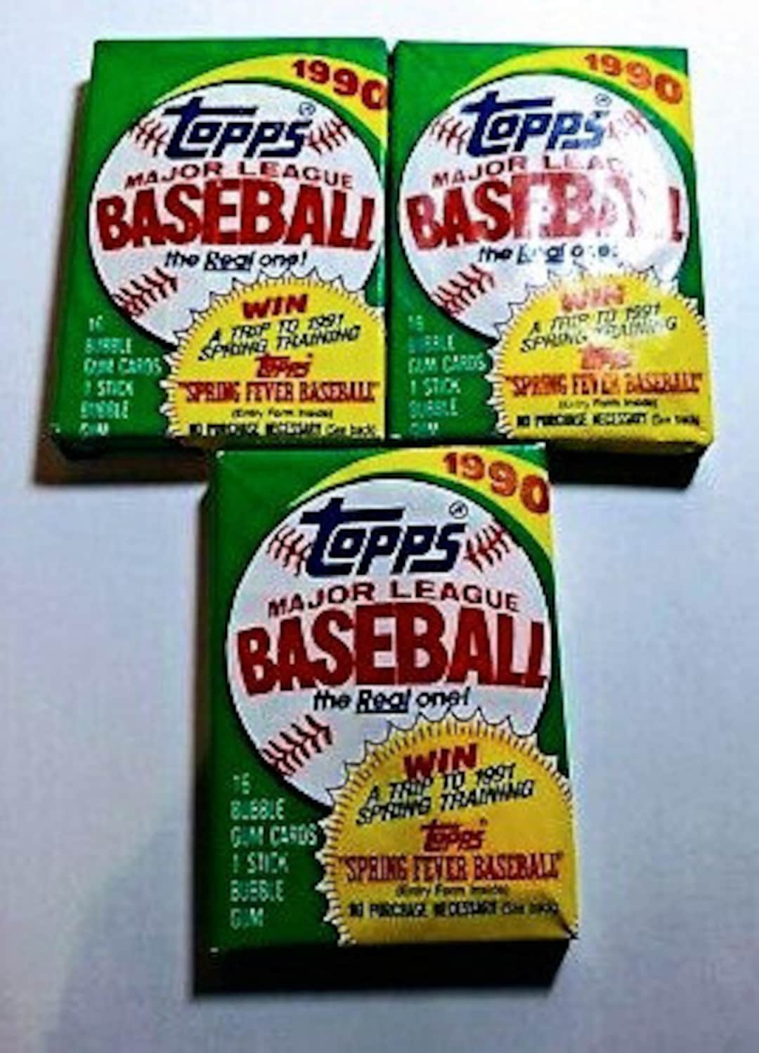 1990 Topps Baseball Wax Packs Lot of Three 3 Possible Frank 