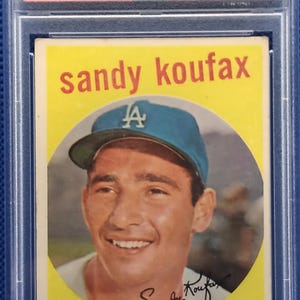 1959 Topps #163 Sandy Koufax Los Angeles Dodgers PSA 3 VG