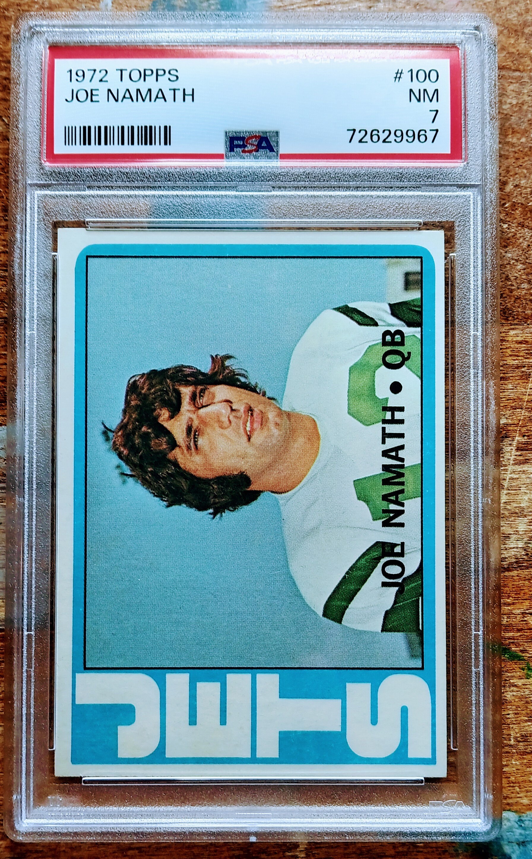 1972 Topps #100 Joe Namath PSA 7 NR-MT New York Jets - Etsy