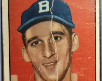 1952 Topps Warren Spahn #33 Baseball Card, Black Back - PSA 1