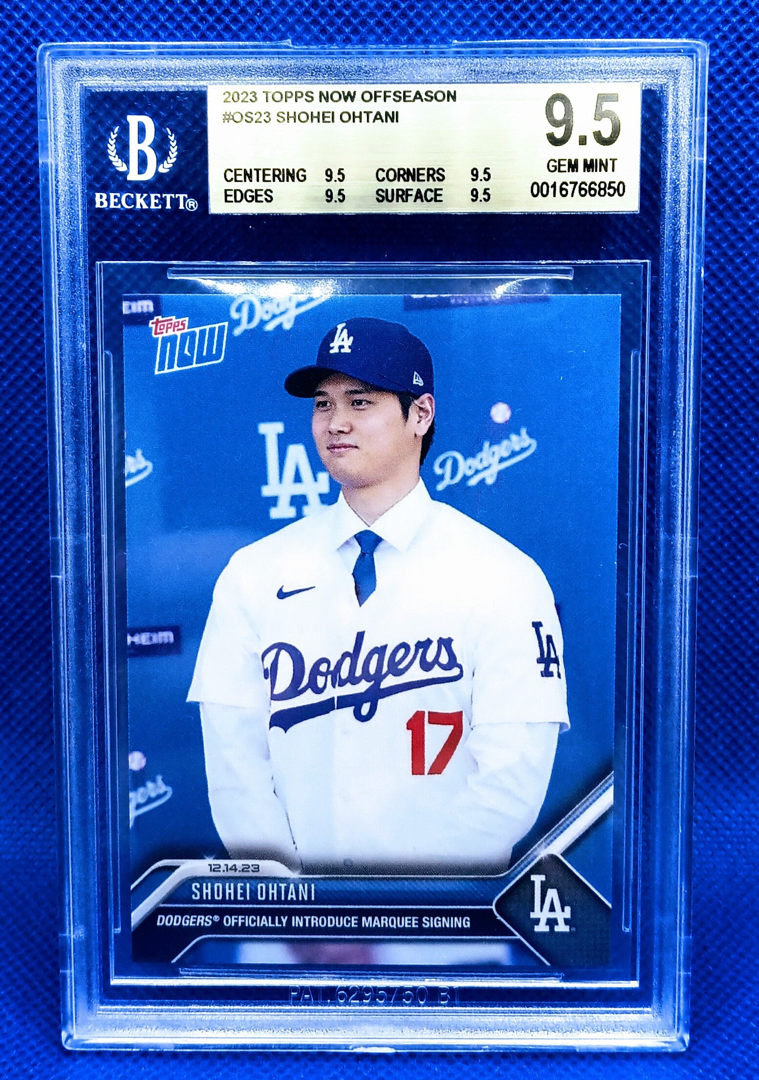 PSA10 GEM MINT【大谷翔平】49枚限定 青パラレル 2024 TOPPS NOW 161