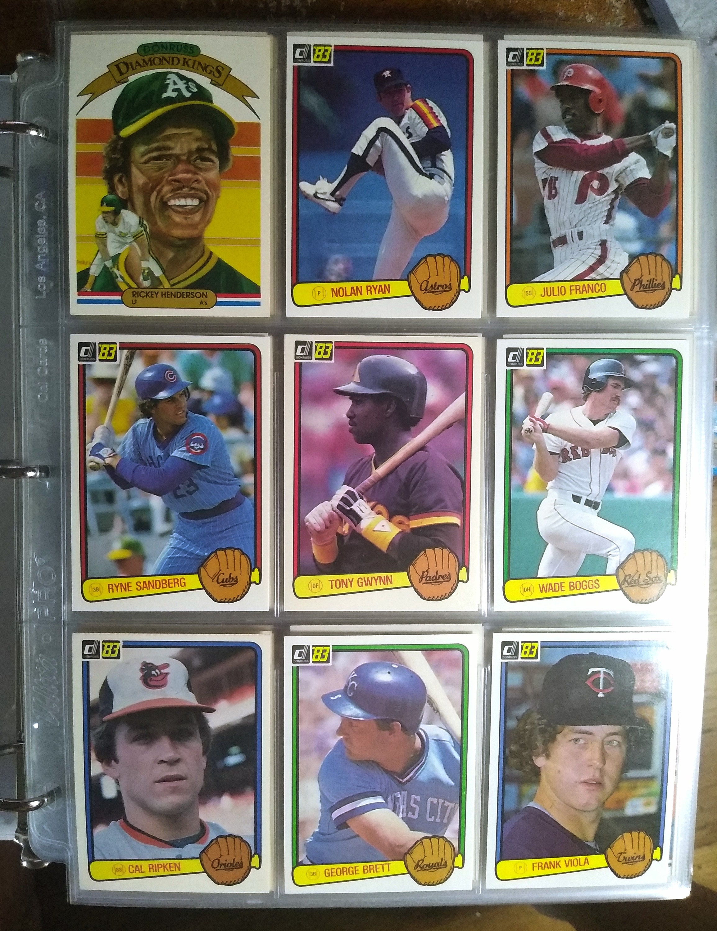 1983 Topps Baseball Complete Set 1-792 Tony Gwynn Wade Boggs