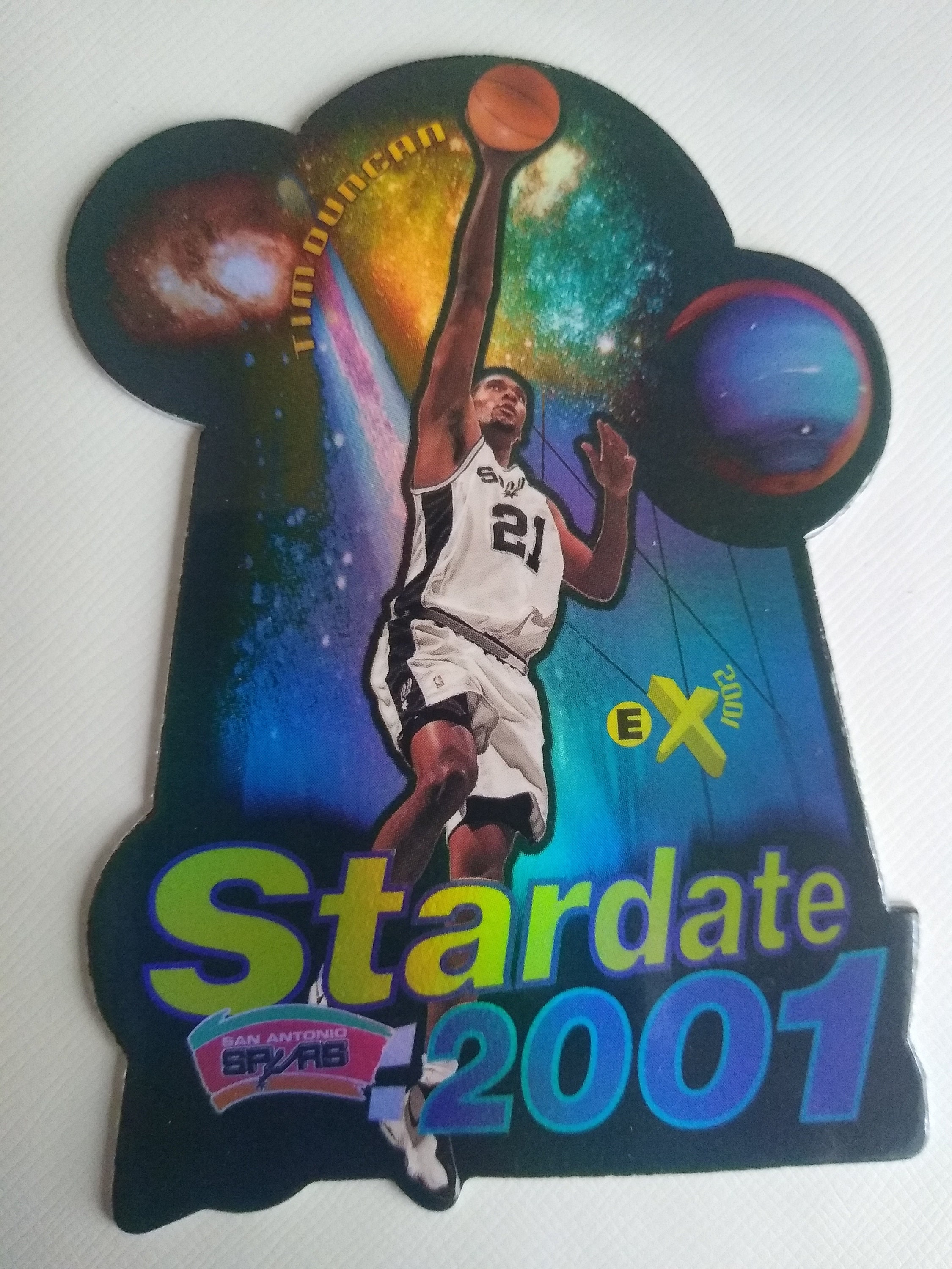 1997 Skybox EX 2001 Star Date Tim Duncan Rookie Card SSP Die