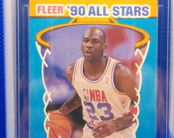 1990-91 Fleer All-star Sticker #5 Michael Jordan Chicago