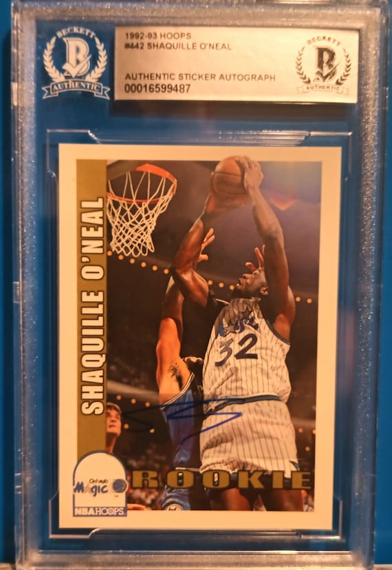 その他 NBA Autograph Card Shaquille O'neal 1992 Hoops Shaquille O'neil Rookie Card Orlando Magic Los Angeles