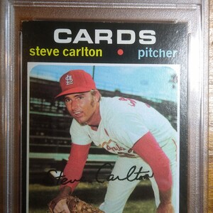 1971 Topps Steve Carlton #55 St Louis Cardinals PSA 5 Ex