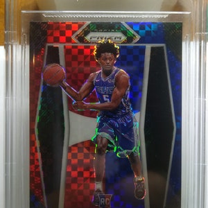 2017 De’Aaron Fox Panini Prizm Red White Blue Prizm BGS 9.5 Gem Mnt Rookie Rc #24