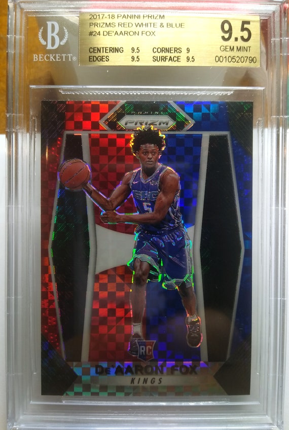 2017 De'aaron Fox Panini Prizm Rookie Card, BGS 9.5 Gem Mint - Etsy