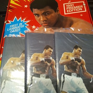 1991 All-World Boxing Packs Three Unopened Packs from a sealed box. Muhammad Ali