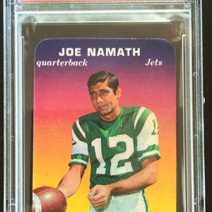 1970 Topps Super Glossy Joe Namath New York Jets PSA 7 NRMT