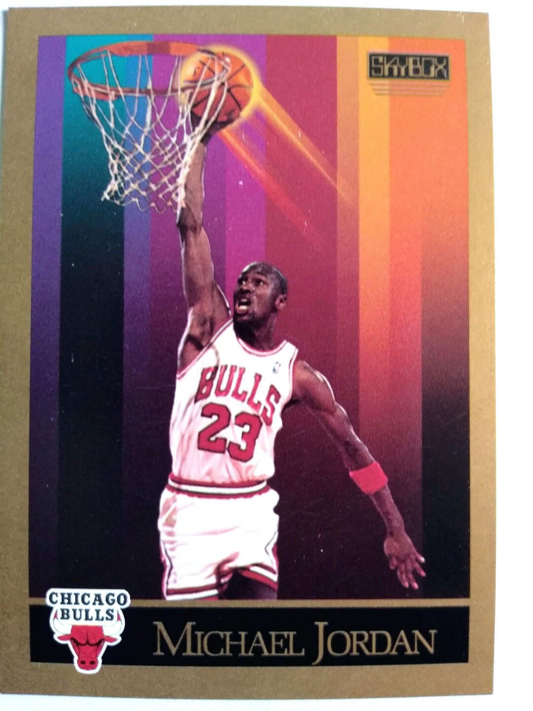 1990-91 NBA Skybox Basketball Michael Jordan #41 in NRMT