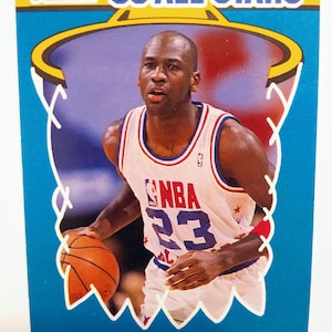 1990-91 Fleer Basketball Michael Jordan All-Star Insert Nrmt Chicago Bulls