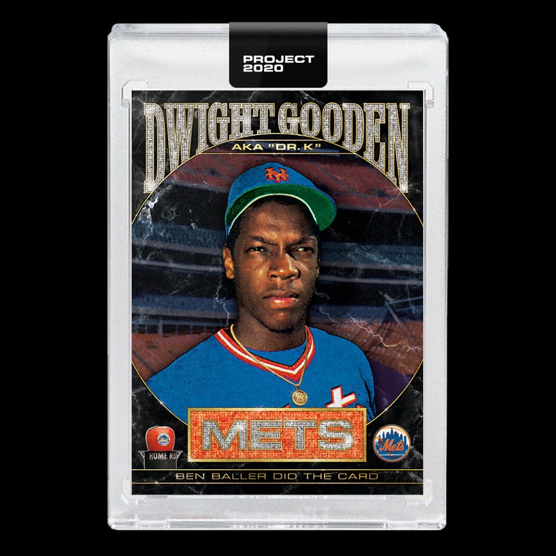 Dwight Gooden Rookie Card Topps Project 2020 by Artist Ben Etsy