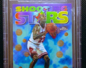 1997-98 Topps Chrome Seasons Best Chicago Bulls Michael Jordan BGS 