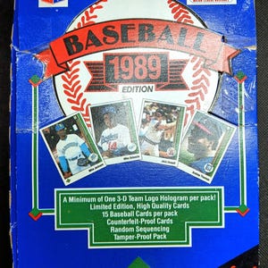 1989 Upper Deck High # Series (1) One Unopened Foil Pack possible Ken Griffey Jr rookie card!!