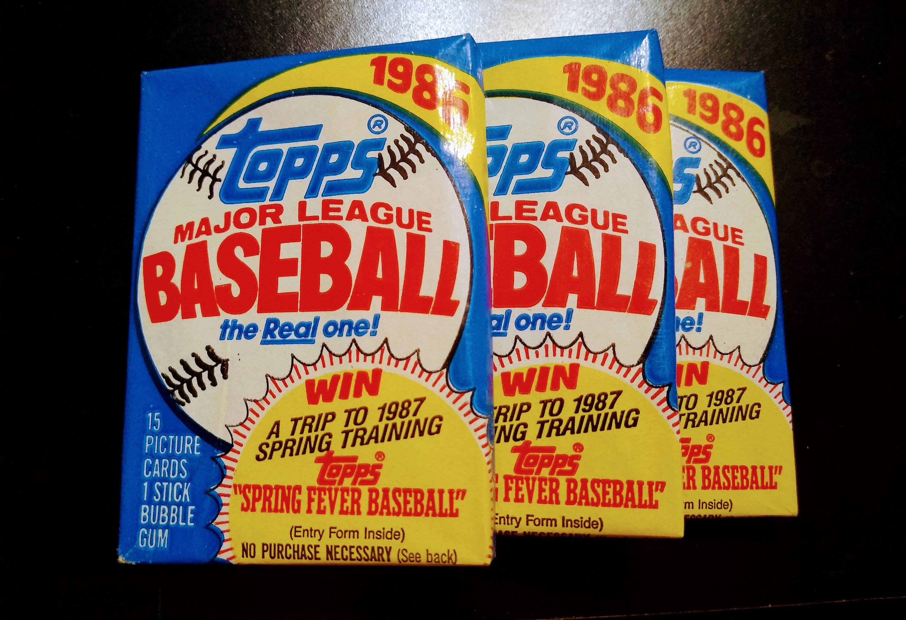 1986 Topps Baseball Unopened Wax Packs Lot of Three 3 Many - Etsy