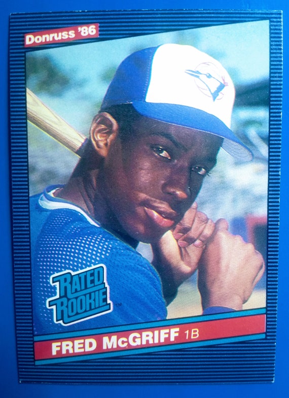 1986 Donruss Rated Rookie Fred Mcgriff 28 Toronto Blue Jays 