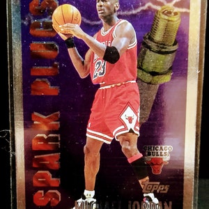 1995-96 Topps Stadium Club Michael Jordan Spark Plugs Insert #2 Nrmt