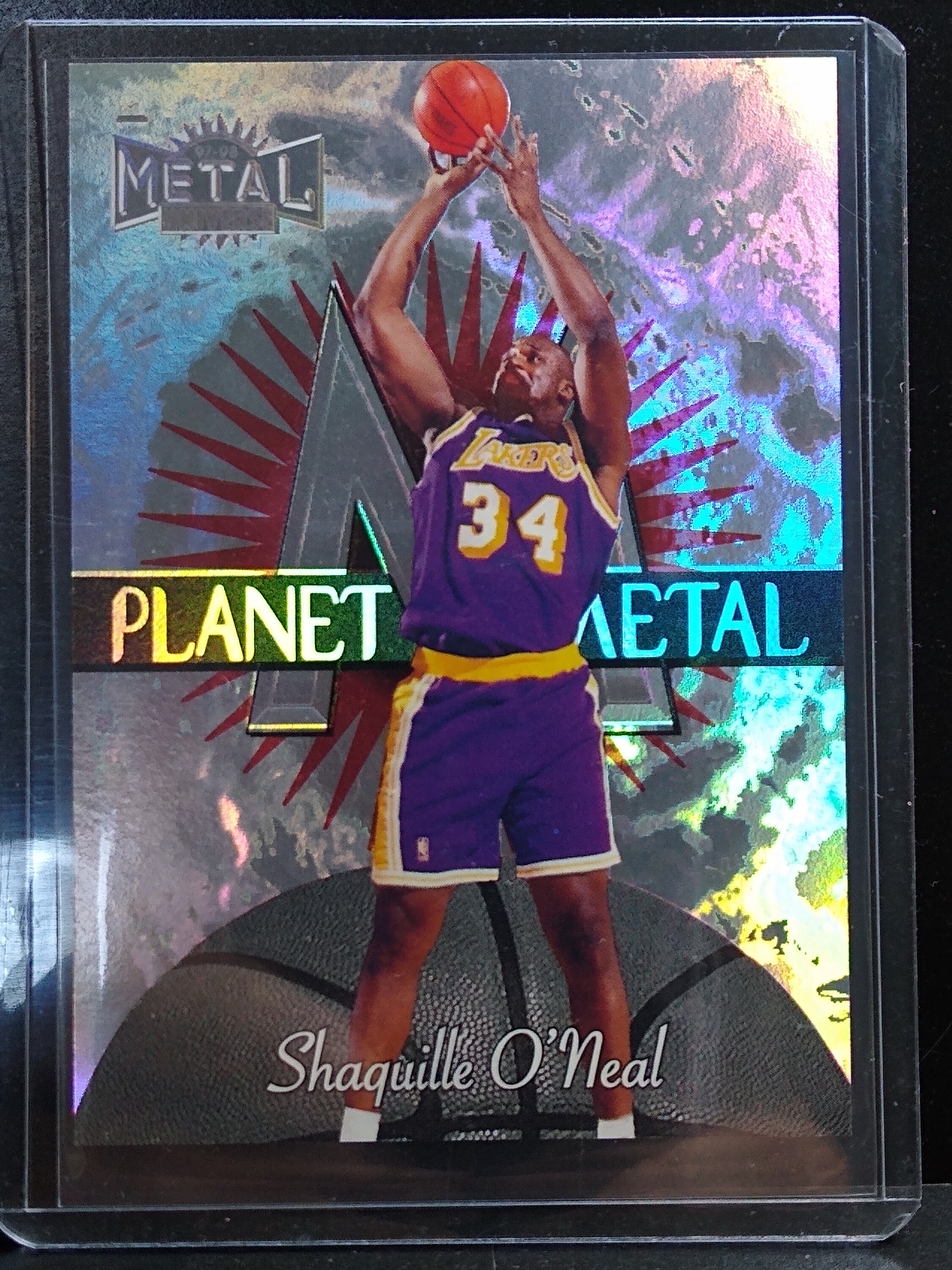 Shaquille O'neal 1997-98 Fleer Basketball Metal Universe Plant