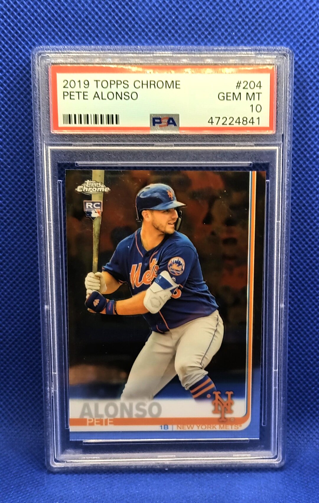 2019 Topps Chrome Pete Alonso Rookie New York Mets PSA Gem