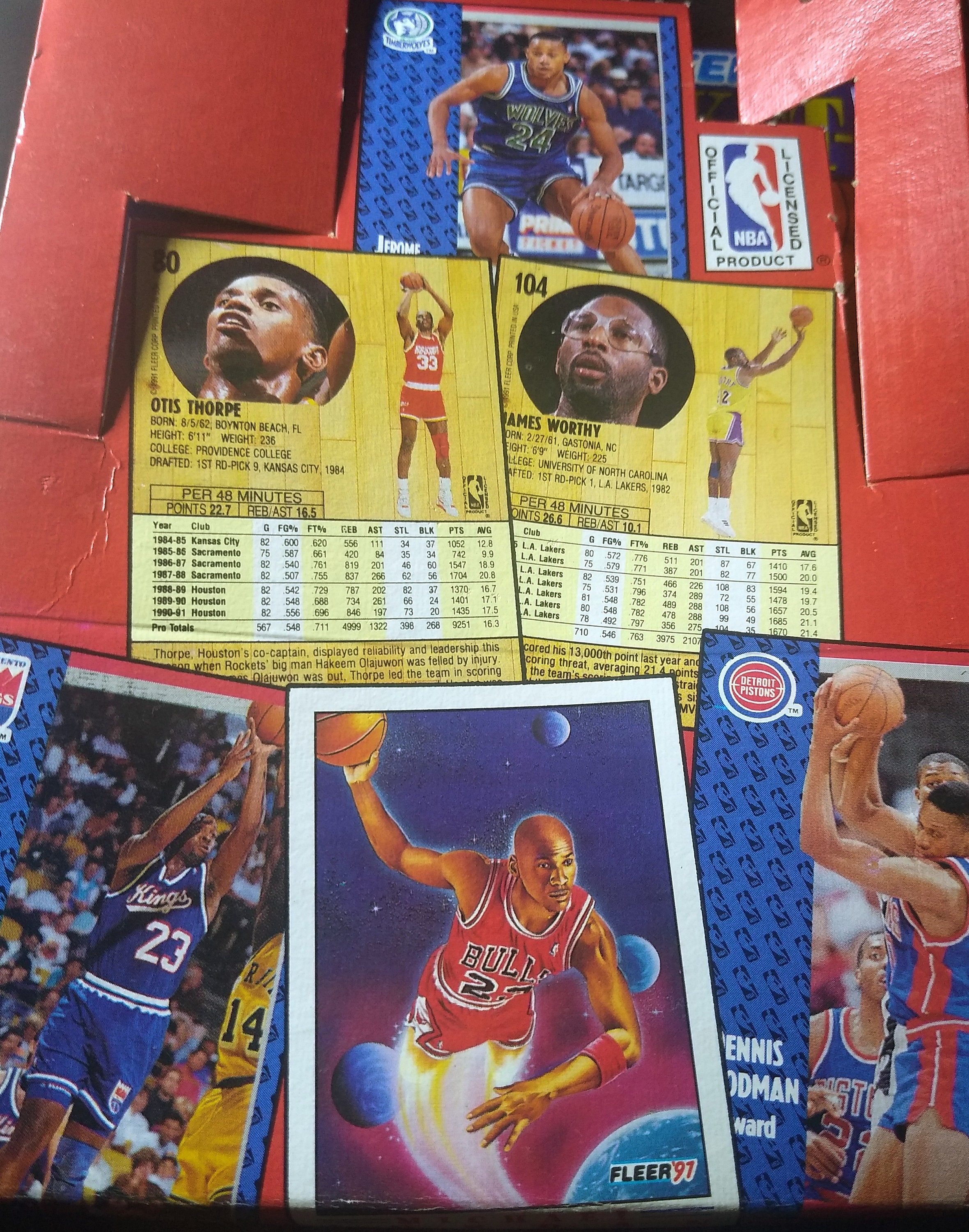 1991-92 Fleer Basketball Unopened Wax Packs Lot of Three (3