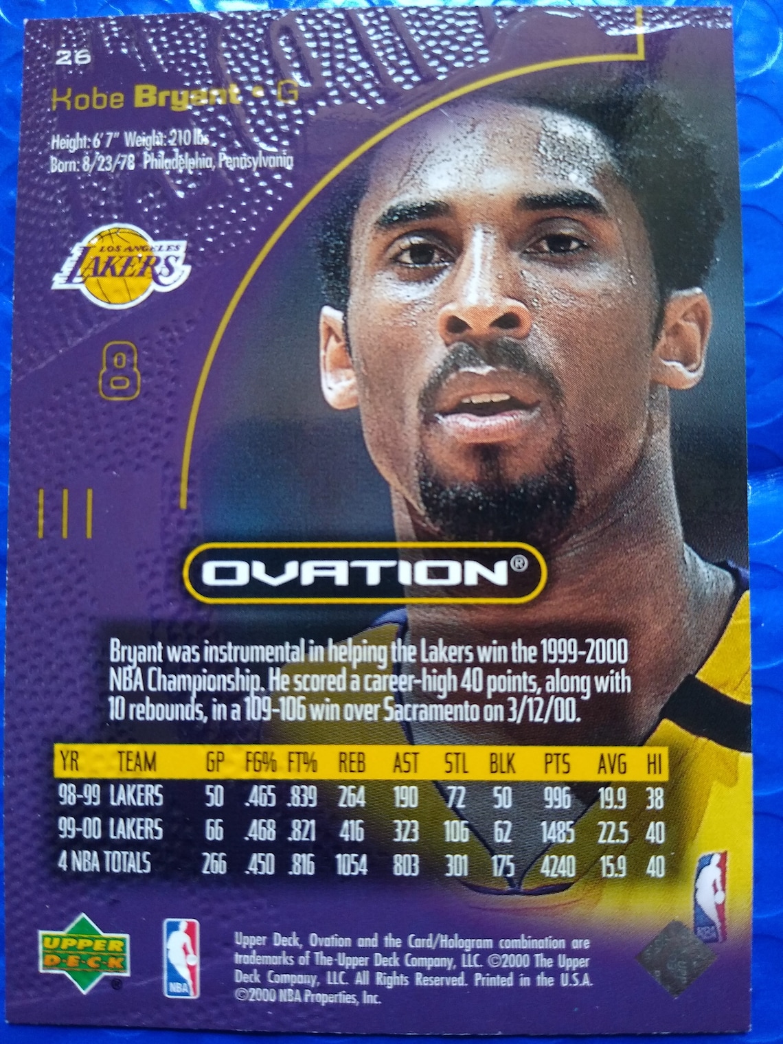 upper deck first edition kobe bryant