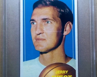 1970-71 Topps Basketball #160 Jerry West Los Angeles Lakers PSA 7 Nrmt