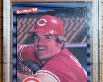 1986 Donruss Baseball #62 Pete Rose Cincinnati Reds PSA 10 Gem Mint