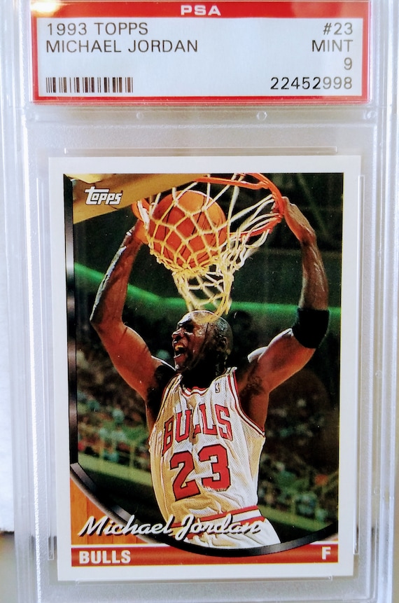 NBAカード　23.JORDAN 1993 Topps Basketball #23 Michael Jordan - PSA 9 Mint HOF GOAT
